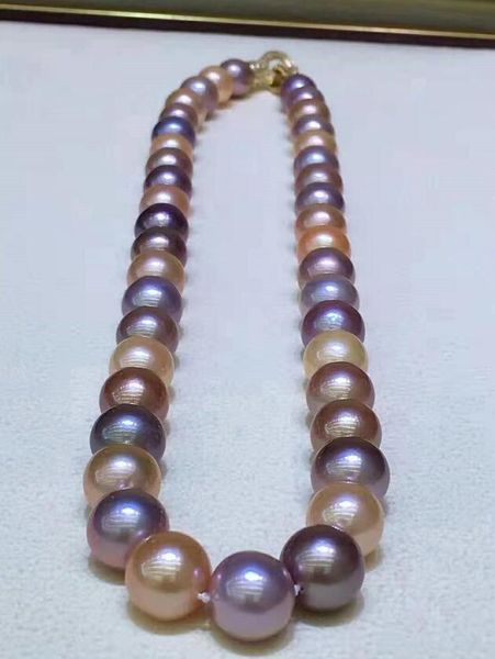 fine pearl jewelry huge 12-13mm multicolor pearls strings necklace 20nch14k., Black
fine pearl jewelry huge 12-13mm multicolor pearls strings necklace 20nch14k., Black