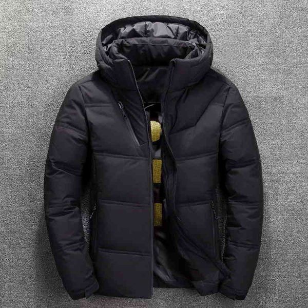 2020 men's brand hooded solid color wild down men casual warm large size et winter clothing, Black;white
2020 men's brand hooded solid color wild down men casual warm large size et winter clothing, Black;white