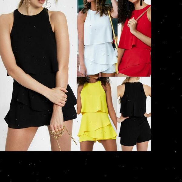 clubwear holiday summer mini women dress chiffon playsuit romper beach shorts, Black;gray
clubwear holiday summer mini women dress chiffon playsuit romper beach shorts, Black;gray