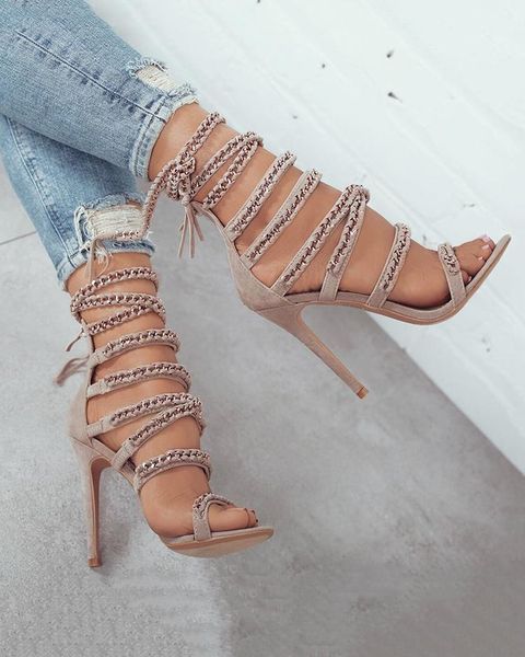 glittering bandage lace-up thin heeled sandals sequin bulingbuling shiny hollow out party shoes, Black
glittering bandage lace-up thin heeled sandals sequin bulingbuling shiny hollow out party shoes, Black
