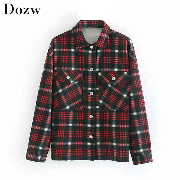 casual plaid women blouse long sleeve pockets lady fashion shirt autumn spring turn down collar office blouse roupa feminina 210414, White
casual plaid women blouse long sleeve pockets lady fashion shirt autumn spring turn down collar office blouse roupa feminina 210414, White