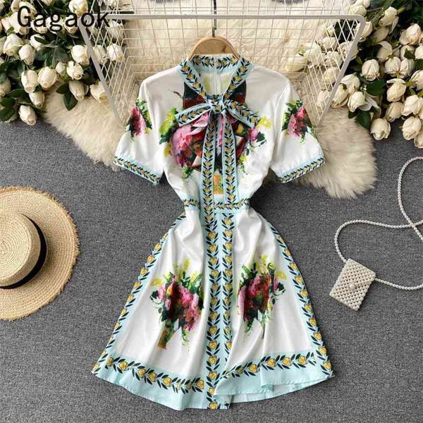 dresses women summer stand short sleeves high street bow mini party dress elegant fashion wild vestidos 210531, Black;gray
dresses women summer stand short sleeves high street bow mini party dress elegant fashion wild vestidos 210531, Black;gray