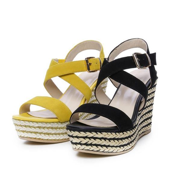 sandals smirnova fashion summer shoes woman platform buckle women elegant prom suede leather wedges rfpm, Black
sandals smirnova fashion summer shoes woman platform buckle women elegant prom suede leather wedges rfpm, Black