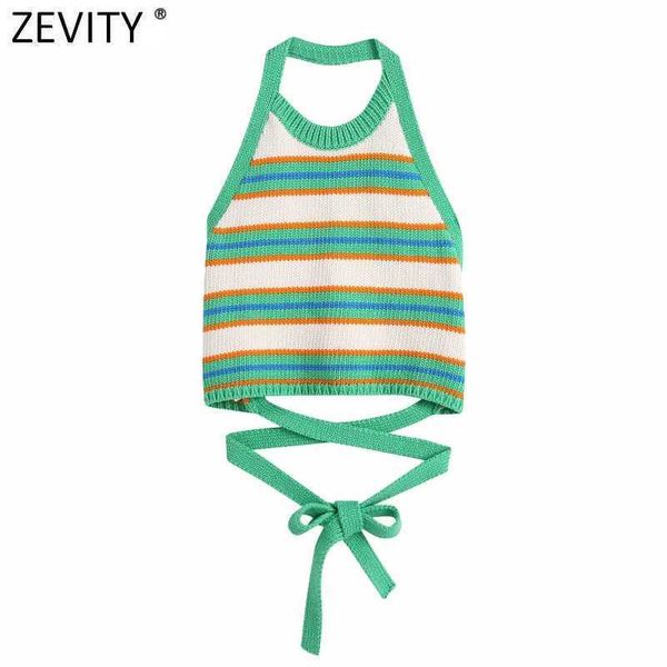 zevity women high street chic colorful striped short knitting camis tank ladies summer hem bandage halter vest crop ls9408 210603, White
zevity women high street chic colorful striped short knitting camis tank ladies summer hem bandage halter vest crop ls9408 210603, White