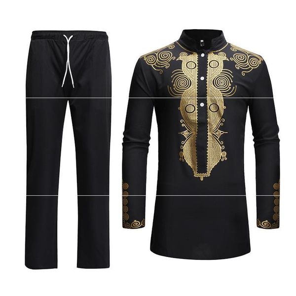 large ethnic suit style - printed tz02 t-shirt men's zt long sleeve fashion pants, Black
large ethnic suit style - printed tz02 t-shirt men's zt long sleeve fashion pants, Black