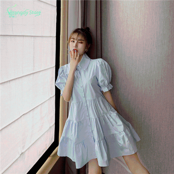 casual dresses 2021 fashion women korean style summer dress shirt everyday aesthetic clothes fairy harajuku wholesale, Black;gray
casual dresses 2021 fashion women korean style summer dress shirt everyday aesthetic clothes fairy harajuku wholesale, Black;gray