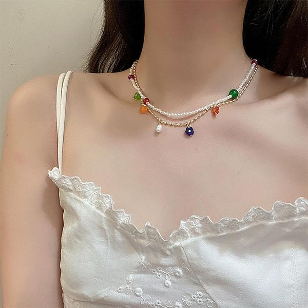 chokers origin summer bohemia colorful flower pendant necklaces for women handmade beading pearls choker necklace party beach jewelry, Golden;silver
chokers origin summer bohemia colorful flower pendant necklaces for women handmade beading pearls choker necklace party beach jewelry, Golden;silver