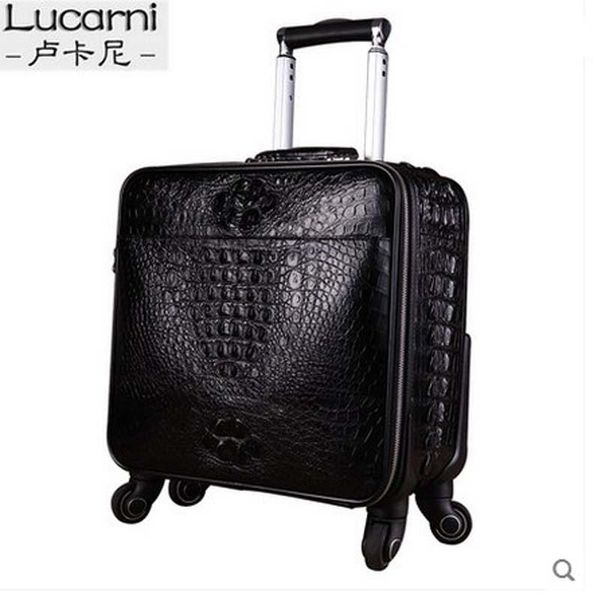 suitcases lukani crocodile men's a box full of leather suitcase the password men luggage
suitcases lukani crocodile men's a box full of leather suitcase the password men luggage
