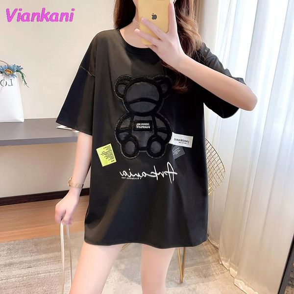 women's t-shirt t-shirts harajuku girls plus oversize o-neck short sleeves loose summer t shirt embroidery bear white black tees
women's t-shirt t-shirts harajuku girls plus oversize o-neck short sleeves loose summer t shirt embroidery bear white black tees