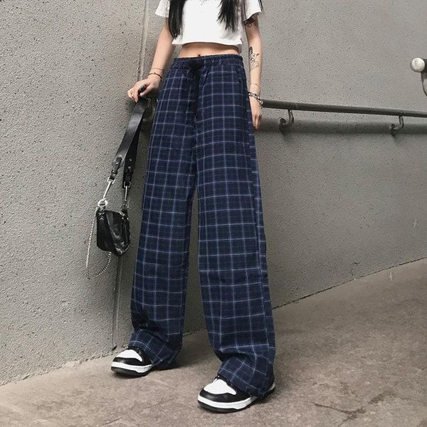 women's pants & capris loose plaid ladies casual ins retro teen straight hip hop streetwear, Black;white
women's pants & capris loose plaid ladies casual ins retro teen straight hip hop streetwear, Black;white