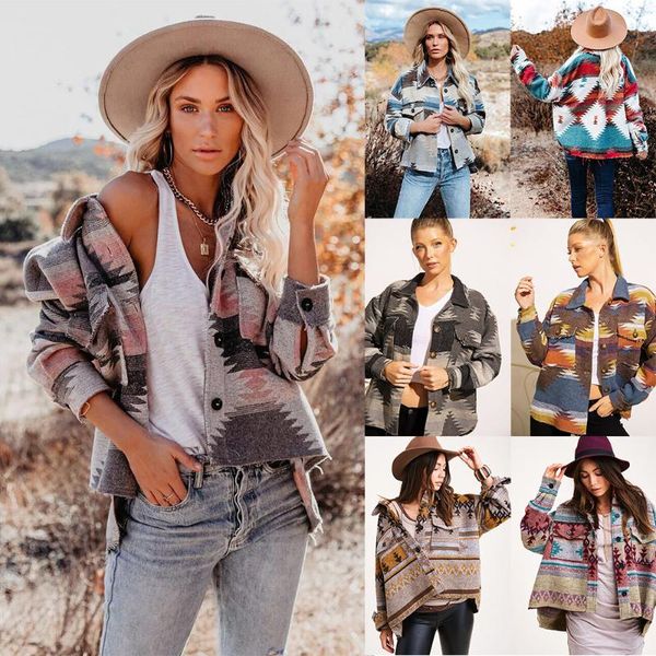 women's jackets 2021 autumn winter vintage printed wool loose women coat fashion casual lapel single breasted jacket, Black;brown
women's jackets 2021 autumn winter vintage printed wool loose women coat fashion casual lapel single breasted jacket, Black;brown