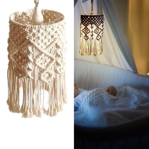 tapestries hand-knitted lampshade macrame hanging lamp decoration for living room nordic style cotton rope woven tapestry
tapestries hand-knitted lampshade macrame hanging lamp decoration for living room nordic style cotton rope woven tapestry