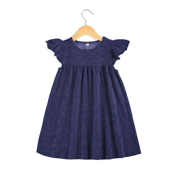 wholesale 95%cotton flutter sleeve dresses casual denim dress embroidery kids clothes girls summer in bulk girl's, Red;yellow 
wholesale 95%cotton flutter sleeve dresses casual denim dress embroidery kids clothes girls summer in bulk girl's, Red;yellow