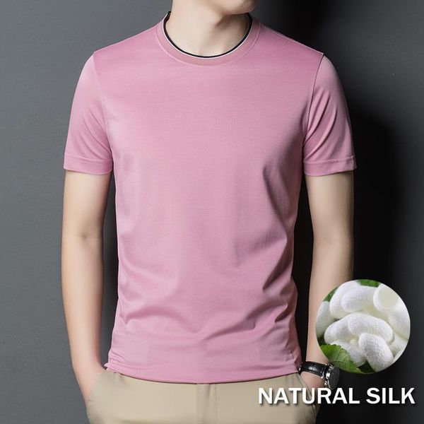 men's t-shirts 7.3% ice silk and cotton t shirt men short sleeve threaded collar t-shirt round neck breathable tees solid color casual, White;black
men's t-shirts 7.3% ice silk and cotton t shirt men short sleeve threaded collar t-shirt round neck breathable tees solid color casual, White;black
