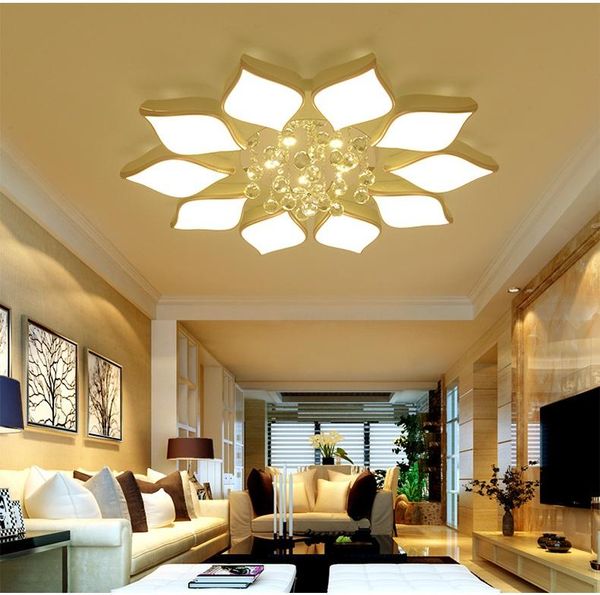 chandeliers home crystal modern led flower - shaped ceiling lamp living room bedroom interior lights ac85-265v
chandeliers home crystal modern led flower - shaped ceiling lamp living room bedroom interior lights ac85-265v