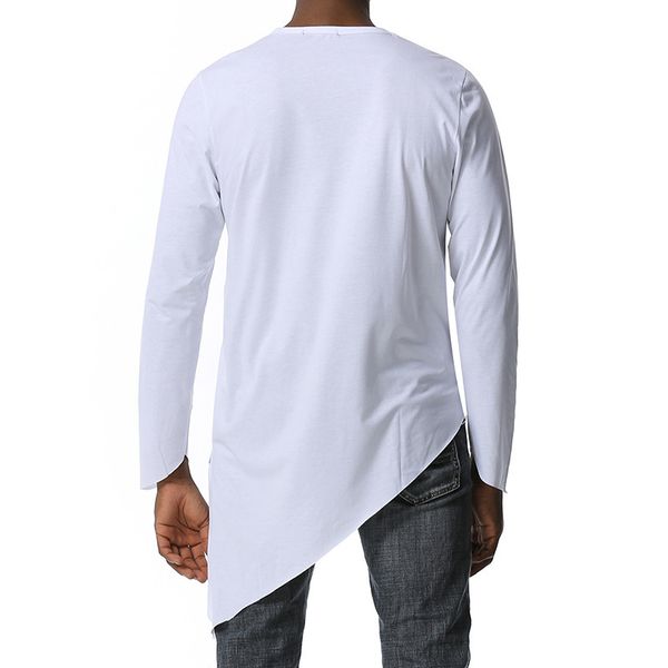 men's man brand sleeved hip-hop t-shirt fashion irregular tees for men 2020 new arrival long style t shirts, White;black
men's man brand sleeved hip-hop t-shirt fashion irregular tees for men 2020 new arrival long style t shirts, White;black