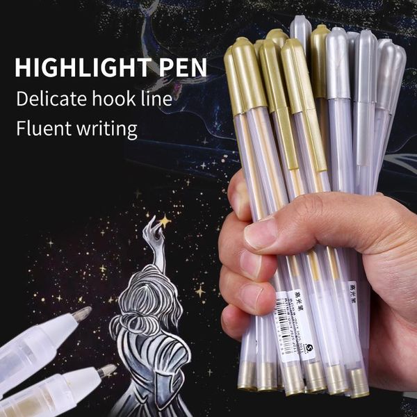 1/3/6pcs black card gold/silver/white highlight marker pens 0.8mm liner sketch art hand-painted pen for diy drawing graffiti gel
1/3/6pcs black card gold/silver/white highlight marker pens 0.8mm liner sketch art hand-painted pen for diy drawing graffiti gel