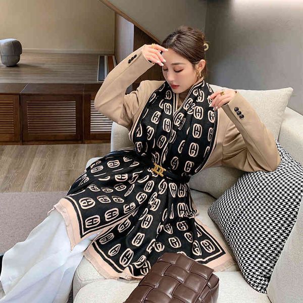 70% off design scarf autumn and winter scarf women's new thickened geometric pattern imitation cashmere warm air conditioning shawl dua, Blue;gray
70% off design scarf autumn and winter scarf women's new thickened geometric pattern imitation cashmere warm air conditioning shawl dua, Blue;gray