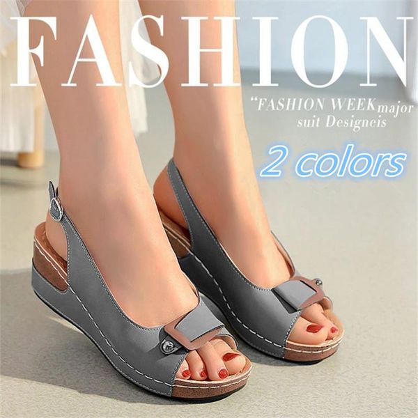 sandals 2021 summer classic women's thick-soled wedges with buckles fish mouth plus size simple mature ladies, Black
sandals 2021 summer classic women's thick-soled wedges with buckles fish mouth plus size simple mature ladies, Black