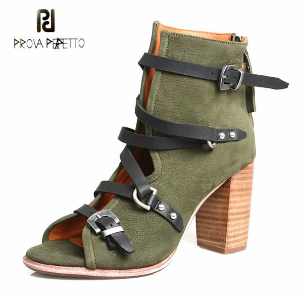 prova perfetto rivet stud belt buckle high heel gladiator sandals women summer boots peep toe back zippers chunky heels, Black
prova perfetto rivet stud belt buckle high heel gladiator sandals women summer boots peep toe back zippers chunky heels, Black
