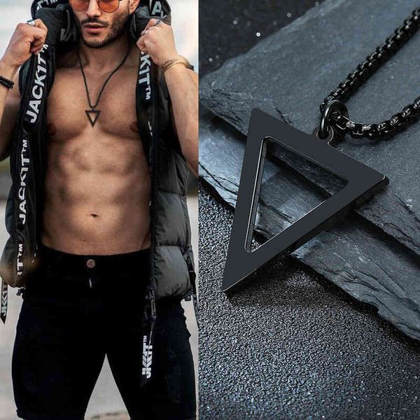 necklaces pendants black triangle necklace for men stainless steel chain mens geometric pendant neck jewelry, Silver
necklaces pendants black triangle necklace for men stainless steel chain mens geometric pendant neck jewelry, Silver
