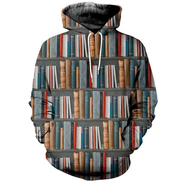 men's hoodies & sweatshirts est books on a shelf clothes art 3d printed sweatshirt /zipper /hoodie casual jacket pullover style-, Black
men's hoodies & sweatshirts est books on a shelf clothes art 3d printed sweatshirt /zipper /hoodie casual jacket pullover style-, Black