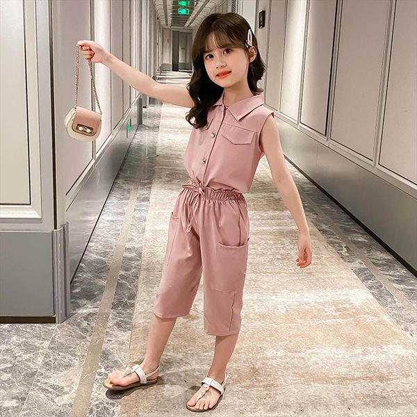 summer toddler baby girls solid elastic band pants outfits sleeveless turn down neck waist lace up pant 2pcs, White
summer toddler baby girls solid elastic band pants outfits sleeveless turn down neck waist lace up pant 2pcs, White