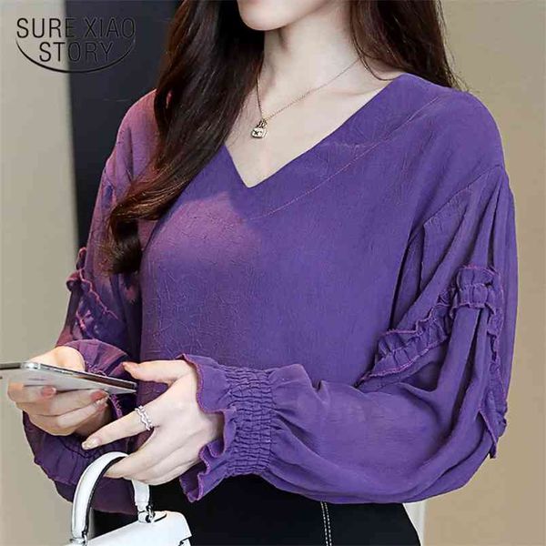 fashion woman blouse spring long sleeve women shirts v collar purple shirt 3xl plus size 2447 50 210506, White
fashion woman blouse spring long sleeve women shirts v collar purple shirt 3xl plus size 2447 50 210506, White