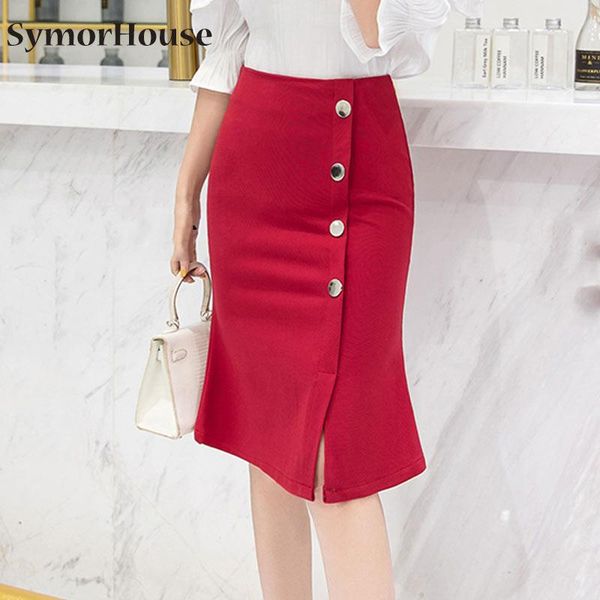 skirts fashion button design women midi skirt slim casual high waist pencil elegant ladies black red s-3xl
skirts fashion button design women midi skirt slim casual high waist pencil elegant ladies black red s-3xl