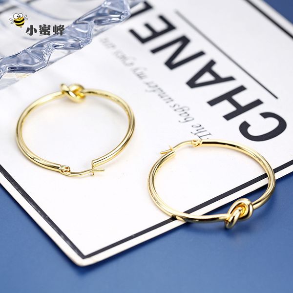 women's earrings exaggerated design style quality jewelry knot element earrings, Golden
women's earrings exaggerated design style quality jewelry knot element earrings, Golden