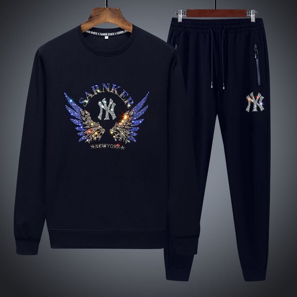 Men's Tracksuits 2021 Sweater Suit Spring Autumn Fashion Brand Drilling European Leisure 95 Cotton Sports Pants Two Piece Set, 636 black
Men's Tracksuits 2021 Sweater Suit Spring Autumn Fashion Brand Drilling European Leisure 95 Cotton Sports Pants Two Piece Set, 636 black