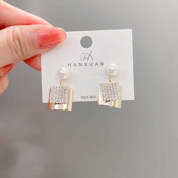 dangle & chandelier linmouge fashion square pendant earrings for women cubic zirconia luxury trendy pearly female party geometric jewelry ef, Silver
dangle & chandelier linmouge fashion square pendant earrings for women cubic zirconia luxury trendy pearly female party geometric jewelry ef, Silver