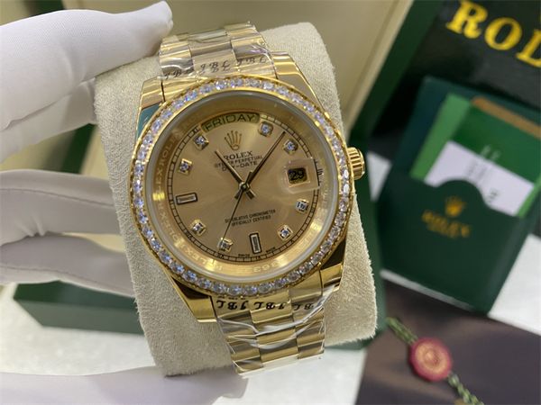 with original box luxury fashion watches 8k yellow gold diamond dial & bezel 18038 automatic mens men's watch 552144, Slivery;brown
with original box luxury fashion watches 8k yellow gold diamond dial & bezel 18038 automatic mens men's watch 552144, Slivery;brown
