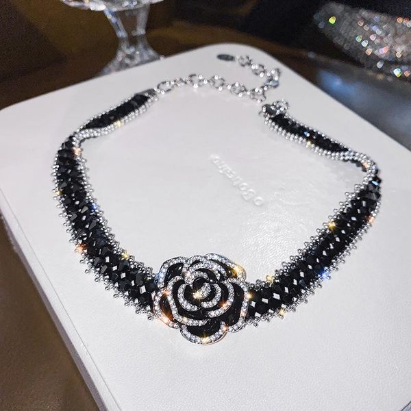pendant necklaces carerjew pearl drop oil flower crystal necklace personality clavicle chain mori series camellia female fashion, Silver
pendant necklaces carerjew pearl drop oil flower crystal necklace personality clavicle chain mori series camellia female fashion, Silver