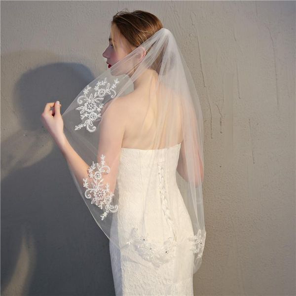 bridal veils in stock wedding accessories 1 m long fast voile mariage luxury crystanl appliques velos de novia, Black
bridal veils in stock wedding accessories 1 m long fast voile mariage luxury crystanl appliques velos de novia, Black