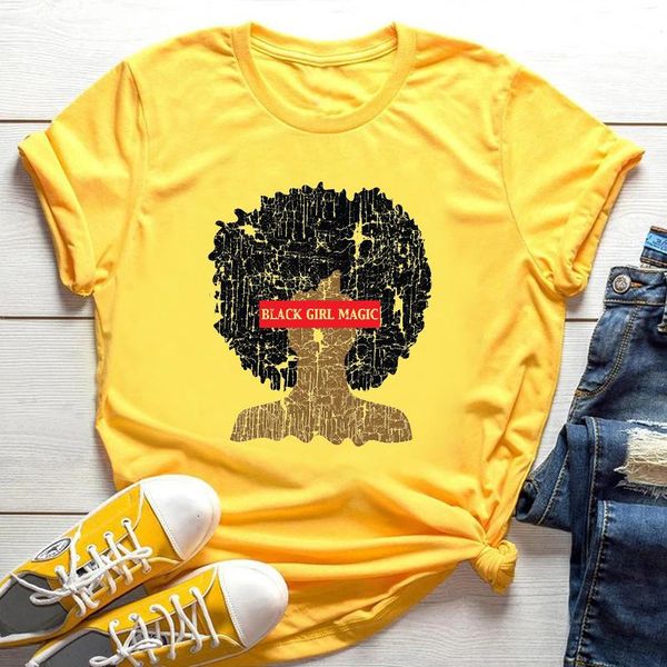 women's t-shirt zogankin summer fashion cartoon yellow kawaii melanin black african curly hair girl graphic ladies clothes, White
women's t-shirt zogankin summer fashion cartoon yellow kawaii melanin black african curly hair girl graphic ladies clothes, White
