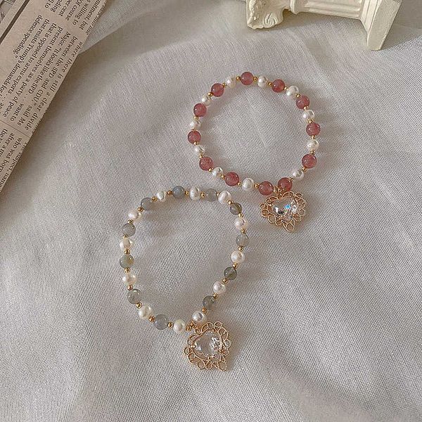 2021 new niche design zircon heart bracelet, Black
2021 new niche design zircon heart bracelet, Black