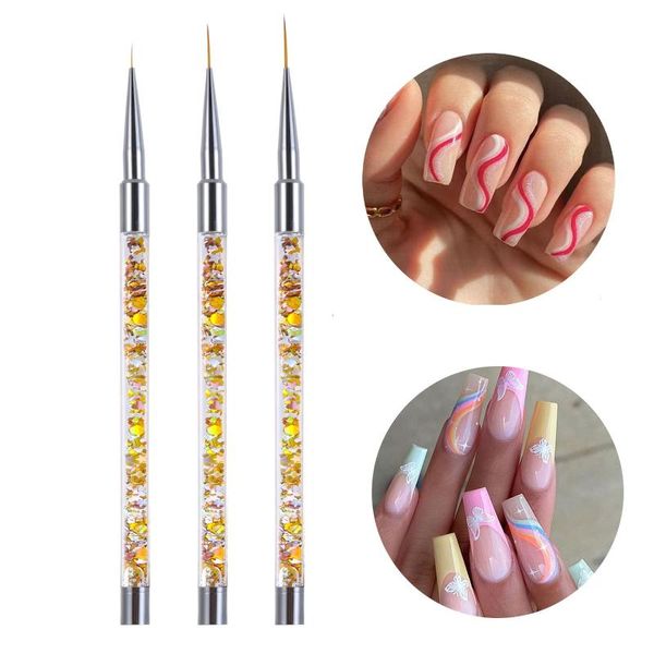 nail brushes 3pcs professional liner painting pen art uv gel brush pens salon home use manicure set, Yellow
nail brushes 3pcs professional liner painting pen art uv gel brush pens salon home use manicure set, Yellow