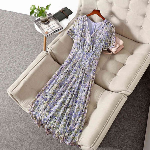 casual dresses summer short sleeve v neck purple floral print mid-calf dress elegant split nj292061011 5pje, Black;gray
casual dresses summer short sleeve v neck purple floral print mid-calf dress elegant split nj292061011 5pje, Black;gray