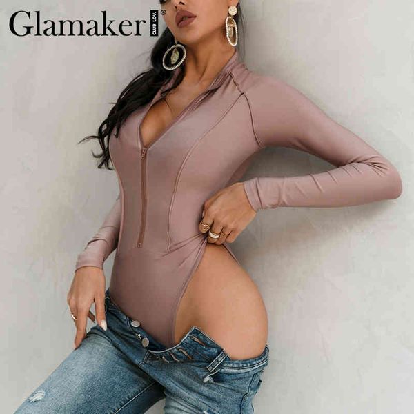 glamaker solid color slim long sleeve bodysuit women spring basic all-match bosycon short playsuit female fashion 210414, Black;white
glamaker solid color slim long sleeve bodysuit women spring basic all-match bosycon short playsuit female fashion 210414, Black;white