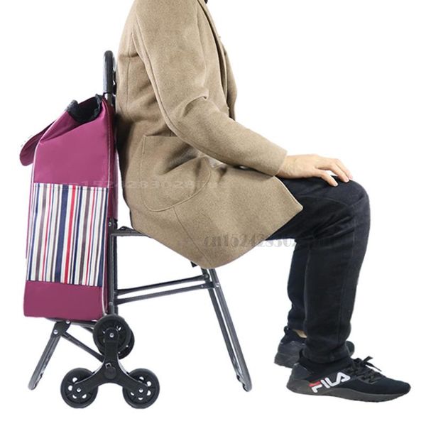 storage bags shopping cart with stool household grocery trolley foldable trailer climbing stairs to pull goods strong load-bearing
storage bags shopping cart with stool household grocery trolley foldable trailer climbing stairs to pull goods strong load-bearing