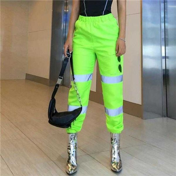 women's pants & capris womens reflective mid waist patchwork cargo cool loose pencil women fashion causal clo 450j, Black;white
women's pants & capris womens reflective mid waist patchwork cargo cool loose pencil women fashion causal clo 450j, Black;white