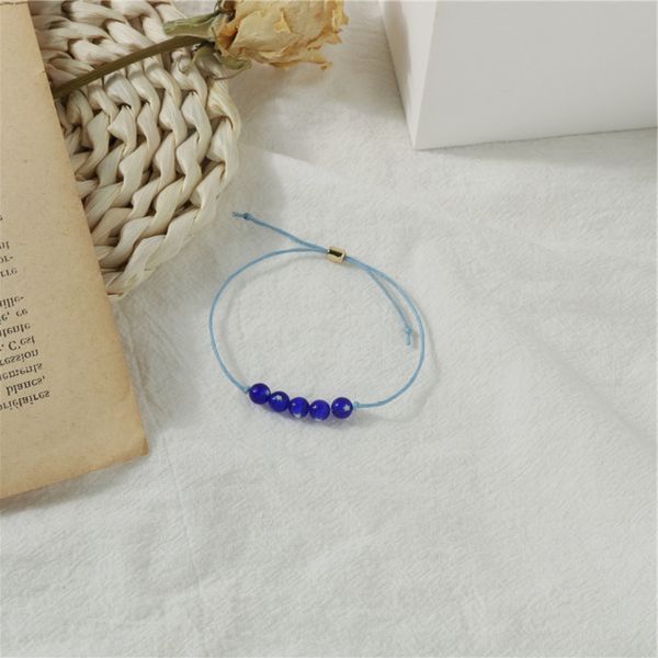 simple national style blue glass beaded bracelet women's korean version small fresh woven, Black
simple national style blue glass beaded bracelet women's korean version small fresh woven, Black