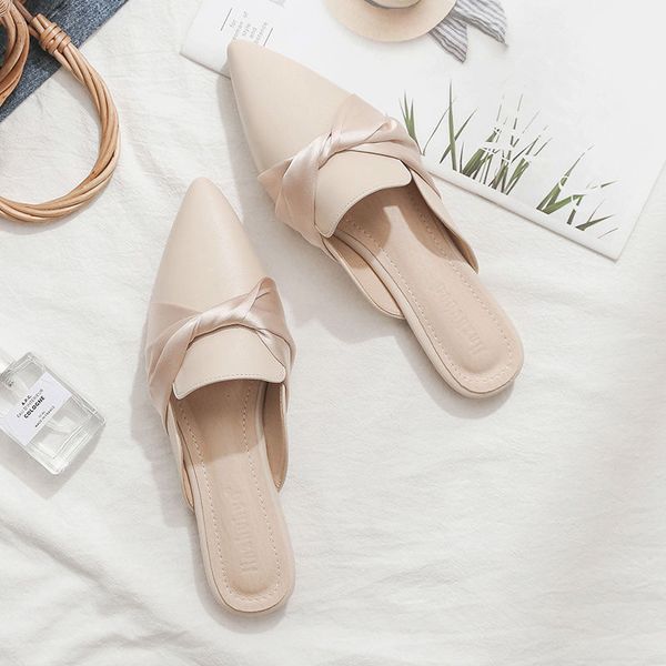 flip flop closed half women slip-on lazy flat pointed toe all-matching women's slippers for outer wear, Black
flip flop closed half women slip-on lazy flat pointed toe all-matching women's slippers for outer wear, Black