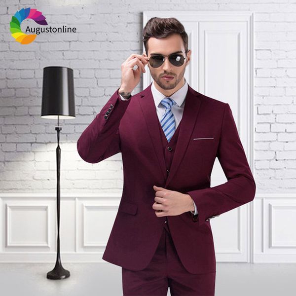 men's suits & blazers high street burgundy men wedding custom made groom tuxedo slim fit groomsmen blazer masculino three piece ja, White;black
men's suits & blazers high street burgundy men wedding custom made groom tuxedo slim fit groomsmen blazer masculino three piece ja, White;black