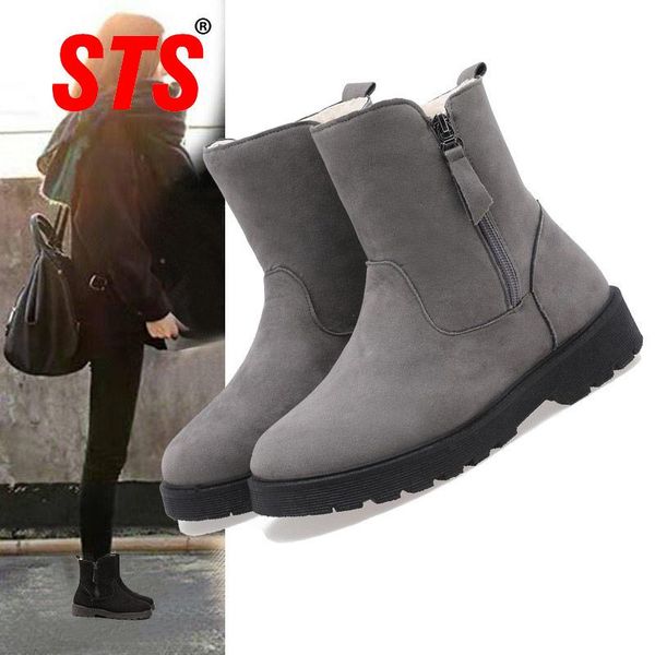 boots sts brand women warm winter shoes female snow platform mujer botas ankle boot with thick fur girl, Black
boots sts brand women warm winter shoes female snow platform mujer botas ankle boot with thick fur girl, Black