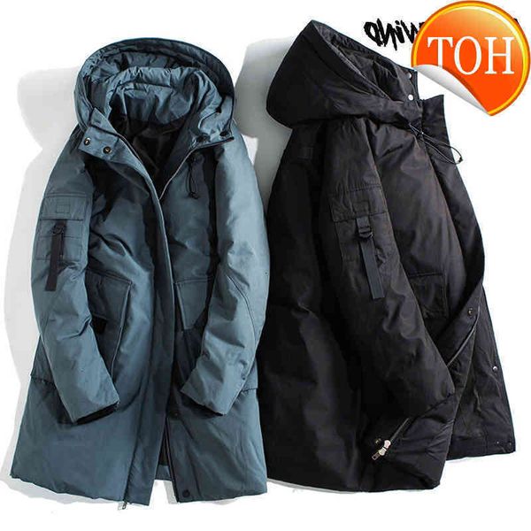 -30 degree winter parkas jacket men 90% white duck down fashion long keep warm hooded windbreaker coat, Black
-30 degree winter parkas jacket men 90% white duck down fashion long keep warm hooded windbreaker coat, Black