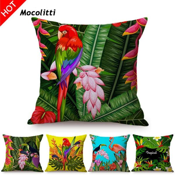 printing parrot toucan southeast asia tropical plant throw pillow case palm leaf cotton linen home decor cushion cover cases cushion/decorat
printing parrot toucan southeast asia tropical plant throw pillow case palm leaf cotton linen home decor cushion cover cases cushion/decorat
