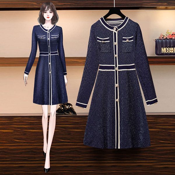 casual dresses dress autumn and winter large women's fat mm temperament color contrast waist show thin long sleeve knitted base b6v1, Black;gray
casual dresses dress autumn and winter large women's fat mm temperament color contrast waist show thin long sleeve knitted base b6v1, Black;gray