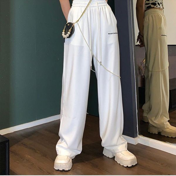 .mingliusili korean style wide leg women pants sprint fashion white sweatpants high waist casual streetwear joggers, Black;white
.mingliusili korean style wide leg women pants sprint fashion white sweatpants high waist casual streetwear joggers, Black;white